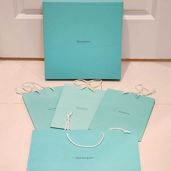 Tiffany & Co. Gift Bags and Box Bundle - Picture 1 of 5
